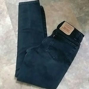 Levi's 512 black jeans 32 x 30 EUC